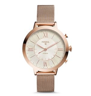 Fossil Q Jacqueline Stainless Steel Mesh Hybrid Smartwatch